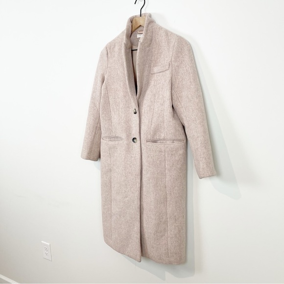 H&M Wool Blend Powder Pink Over Coat Sz 0 - Picture 6 of 14